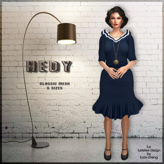 LUZ - Hedy dark blue - box