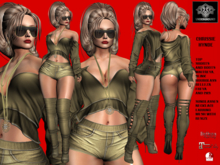 **CHRISSIE HYNDE BROWN ROCKER STYLE COMPLET OUTFIT** (WEAR)