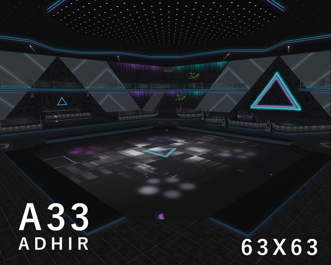 A33 - [Teal & Purple] - Disco Club - 63x63 - [ADHIR] - BOX