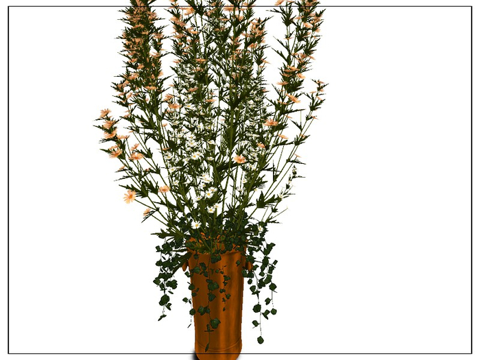 [AE] Home Decor - Metal Vase Flowers - Copper
