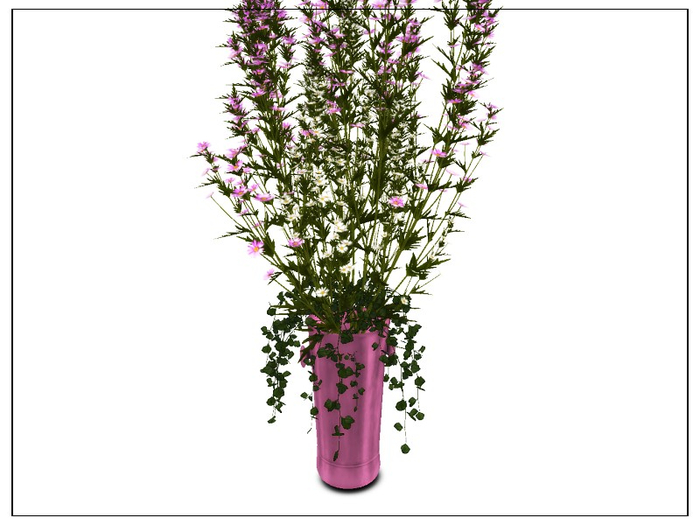 [AE] Home Decor - Metal Vase Flowers - Pink