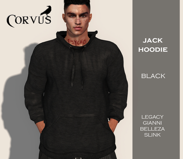 Corvus : Jack Hoodie Black