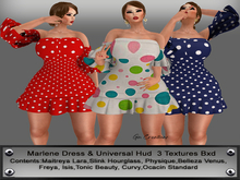 Marlene Dress & Universal Hud 3 Textures Bxd