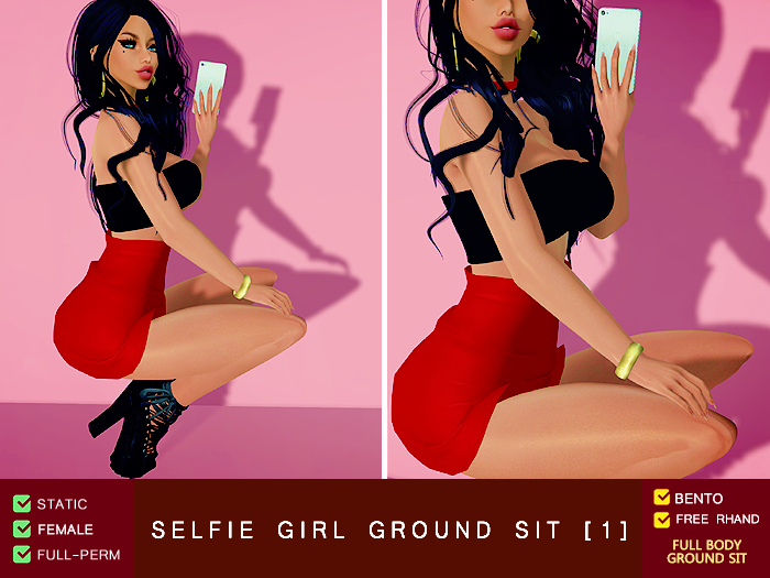 Female Selfie Ground Sit 1