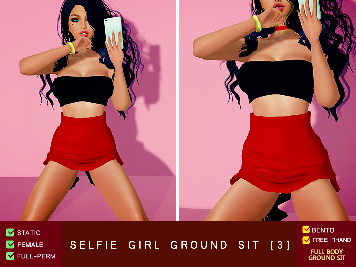 Female Selfie Ground Sit 3