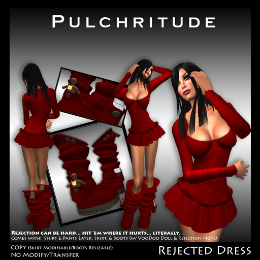 Pulchritude - Rejected Dress Red