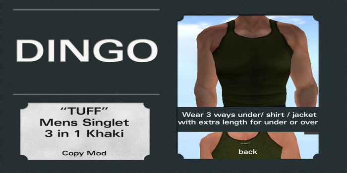 TD Singlet - Khaki