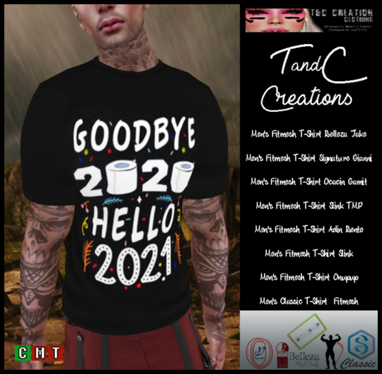 T&C ::: GoodBye 2020 HELLO 2021 ::: Men's Tshirts
