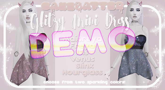 cakebatter / glitzy mini dress / DEMO