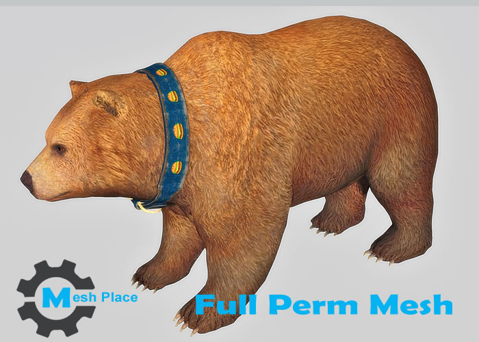 Mesh Place - Cheeseburger Bear - Full Perm Mesh