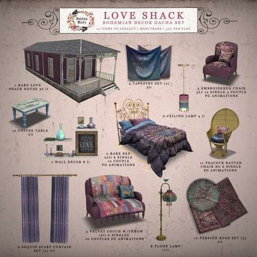Petite Mort- Love Shack Chair (bagged)