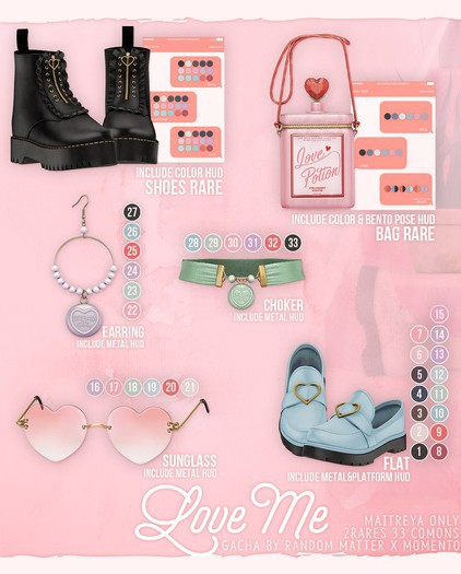 .random.Matter. x Momento - Love me earring [Mint]
