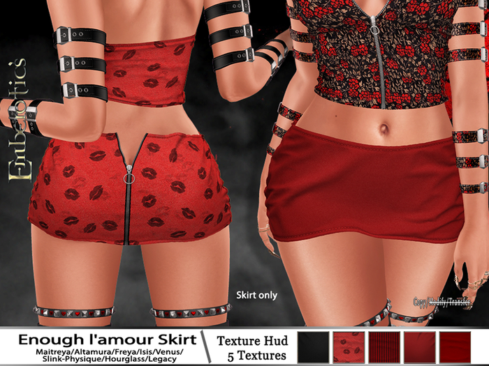~Emberotic's~ Enough l'amour Skirts