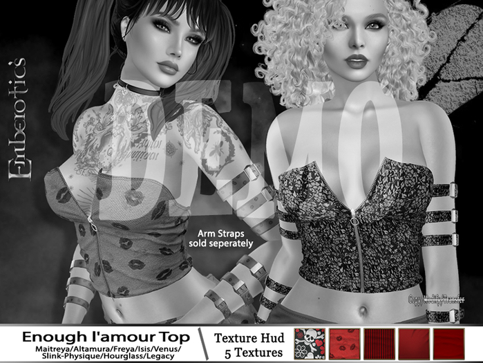 DEMO Enough l'amour Tops