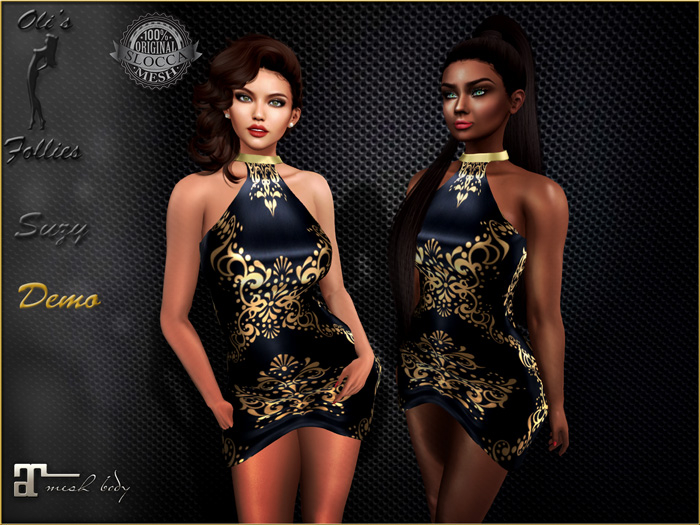 Oli's Follies Suzy black dress DEMO