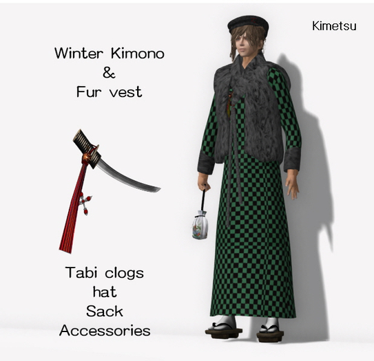 Winter kimono coat kimetsu box