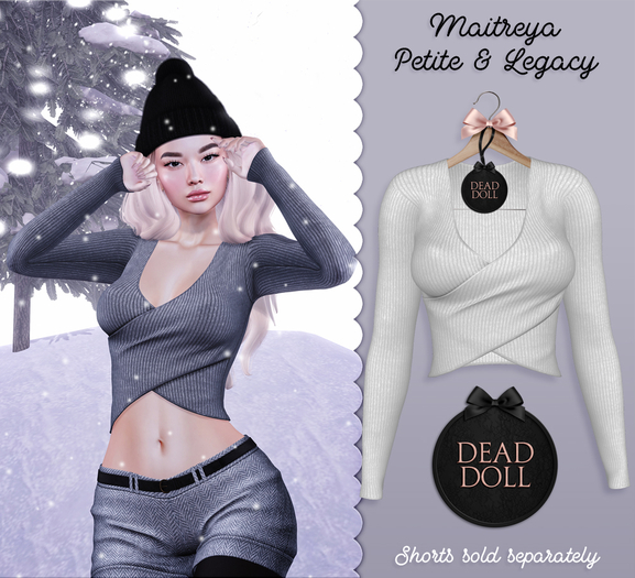 DEAD DOLL - Colden Sweater - White