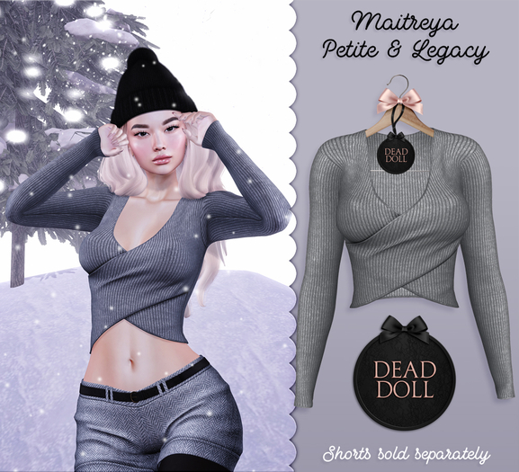 DEAD DOLL - Colden Sweater - Grey
