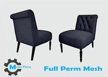 Mesh Place - Slipper Accent Chair - Full Perm Mesh