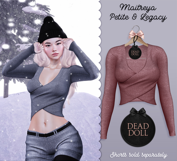 DEAD DOLL - Colden Sweater - Berry