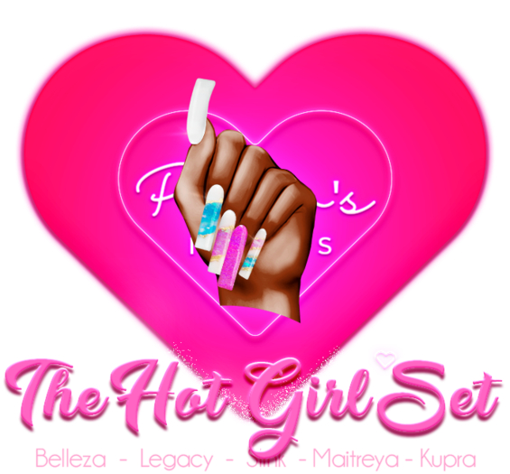 !! Pinky's Nails !! Hot Girl Set ' Square