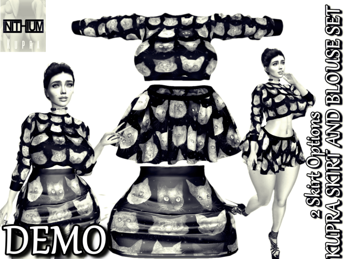 [AKBARMA] KUPRA SKIRT AND BLOUSE SET DEMO