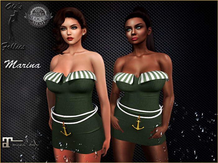 Oli's Follies Marina dress kaki maitreya