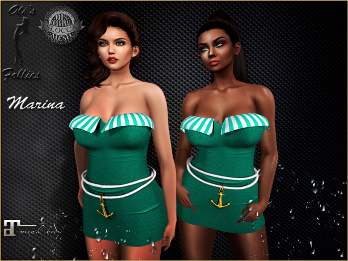 Oli's Follies Marina dress turquoise maitreya