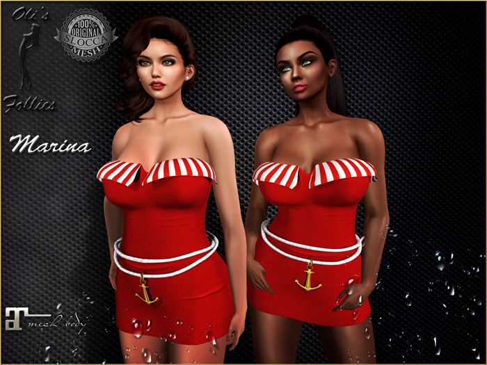 Oli's Follies Marina dress red maitreya