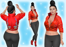 *Heart* - Jacket with a Chinese dragon motif.