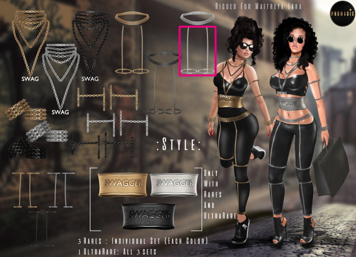 *PROMAGIC* Style-Thigh Chain -Left/Right - Silver