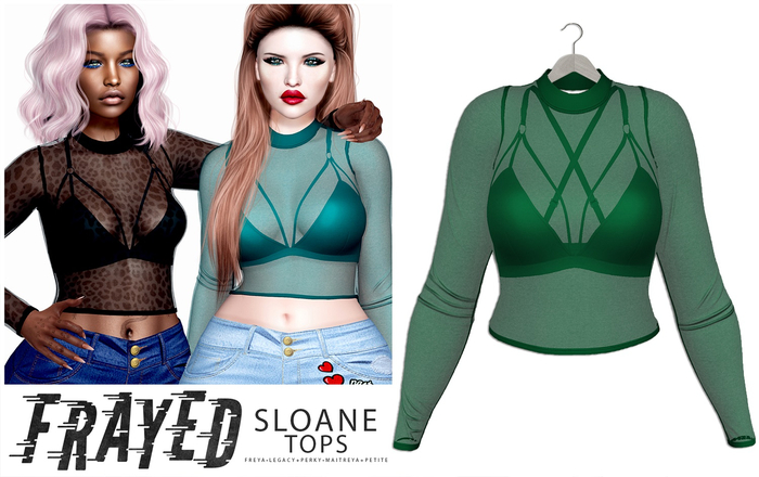 Frayed - Sloane Top - Green