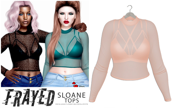 Frayed - Sloane Top - Nude