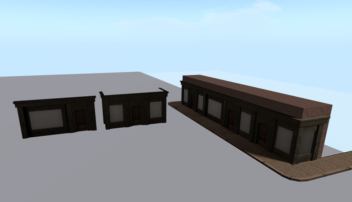 SciFi Mesh Store Front Assets