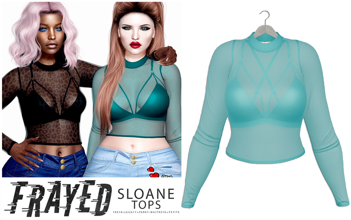 Frayed - Sloane Top - Mint