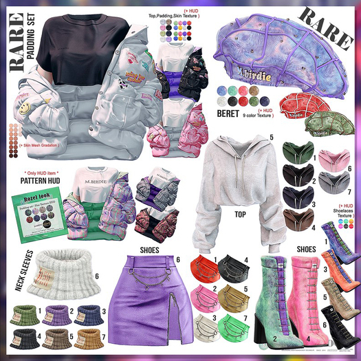 `M.BIRDIE / Rozel look. NECK SLEEVES Maitreya6