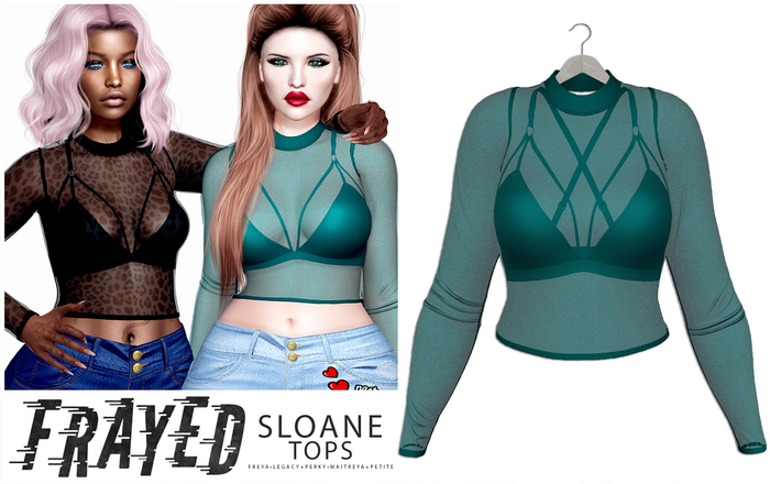 Frayed - Sloane Top - Teal