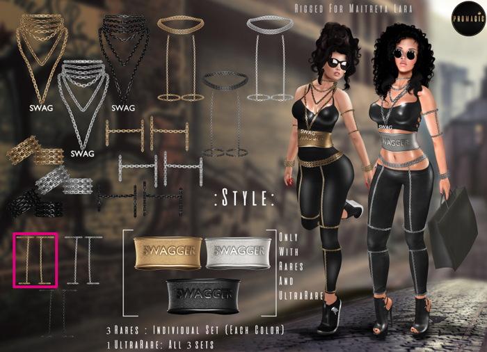 *PROMAGIC* Style-Calf Chain -Left/Right - Gold
