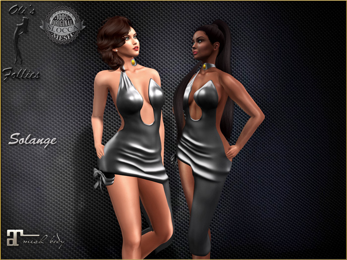 Oli's Solange black silver dress