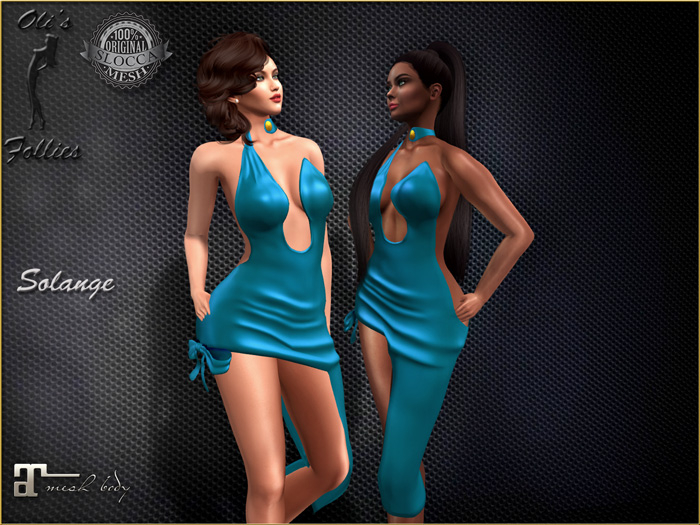 Oli's Solange turquoise dress