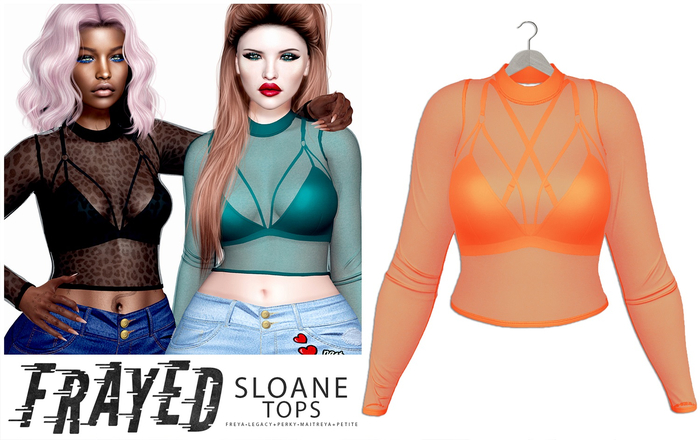 Frayed - Sloane Top - Orange