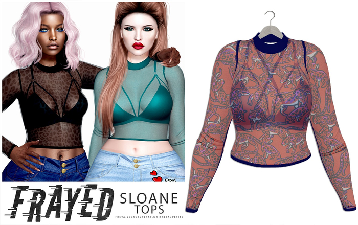 Frayed - Sloane Top - Red Leo