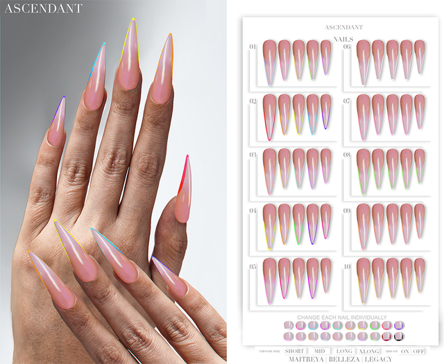 Ascendant - Kiki Stiletto Nails Fatpack