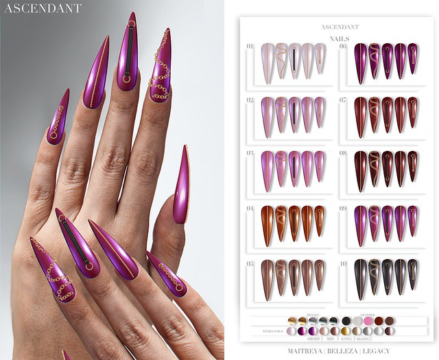 Ascendant - Flagele Chain Nails Fatpack