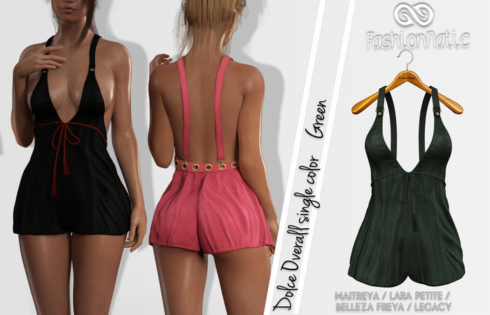 FashionNatic Dolce Overall Green - Maitreya, Lara Petite, Belleza Freya, Legacy