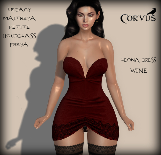 Corvus : Leona Dress Wine