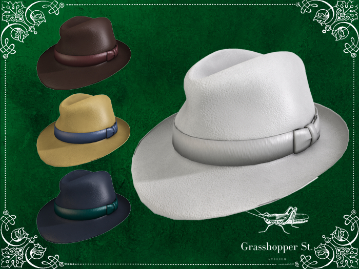 Grasshopper St Tintable Fedora Hat