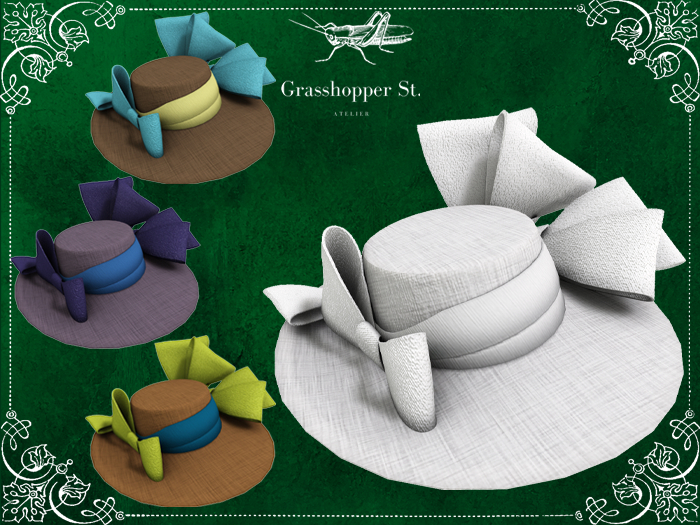 Grasshopper St Tintable Ribboned Boater