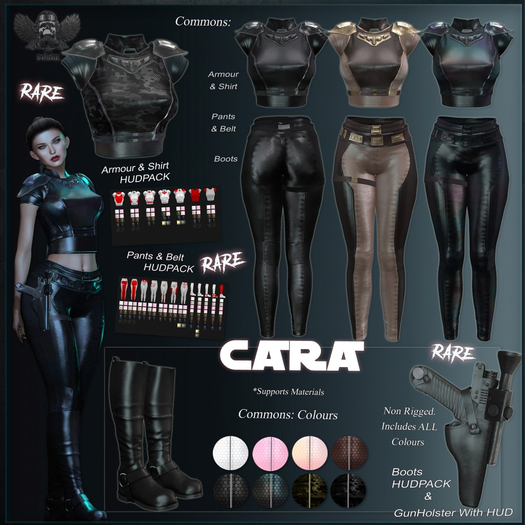 [The Forge] Cara - BLACK Set - Maitreya