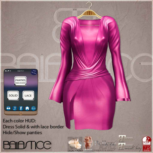 Baiastice_Deeta Dress-Fuchsia